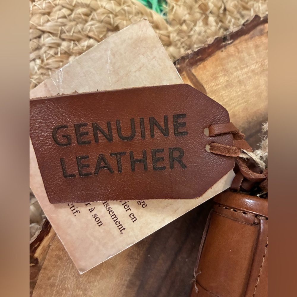 Brown Woven Leather Wallet - Picture 7 of 11